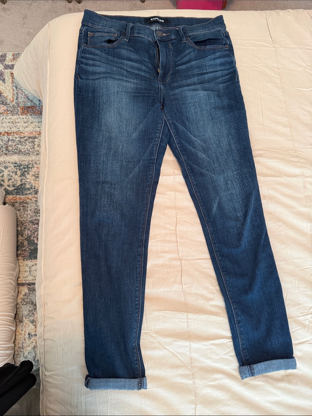 Dark Blue Women's Stretch Skinny Jeans